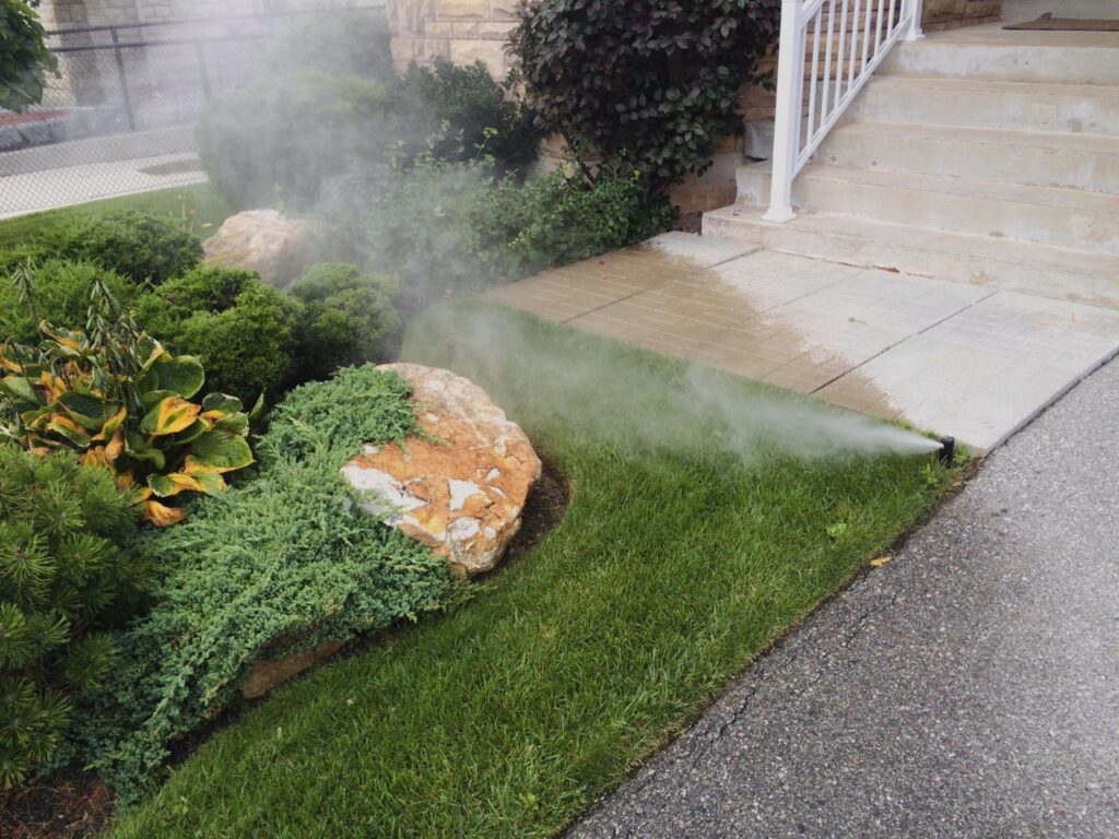 How to blow out irrigation pipes