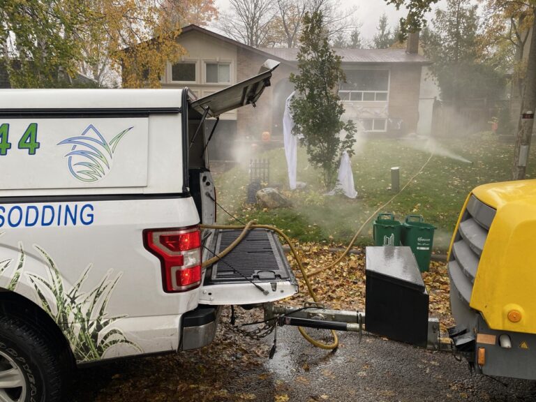 How to blow out irrigation pipes