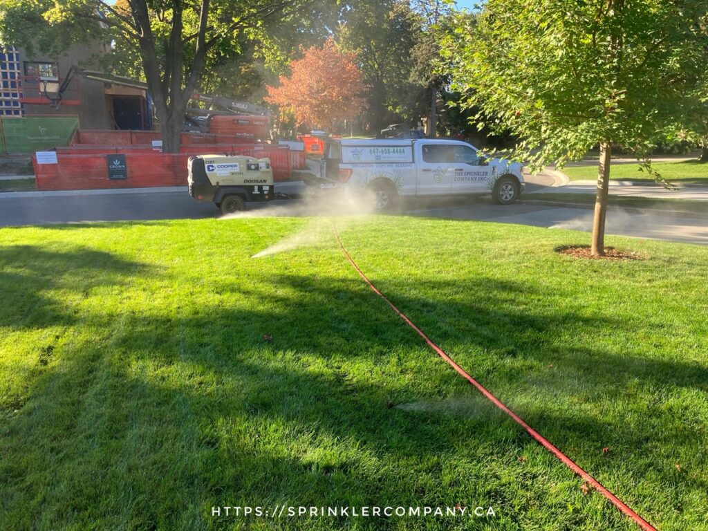 irrigation sprinkler blowout Caledon