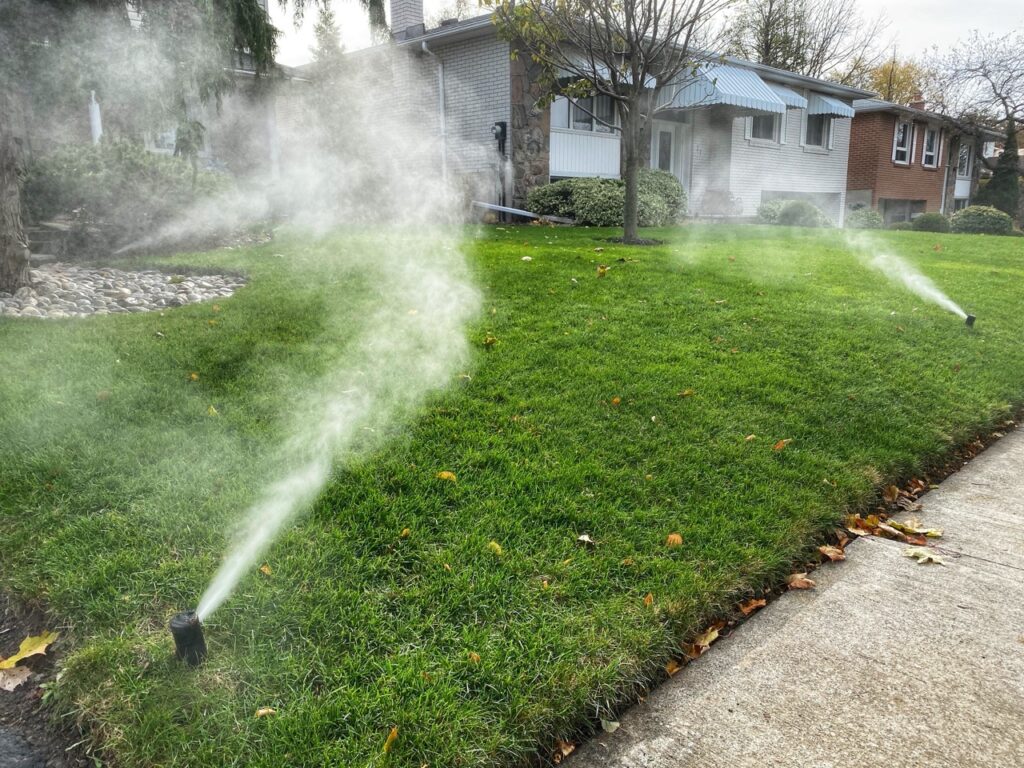 Irrigation Sprinkler Winter Closing Vaughan