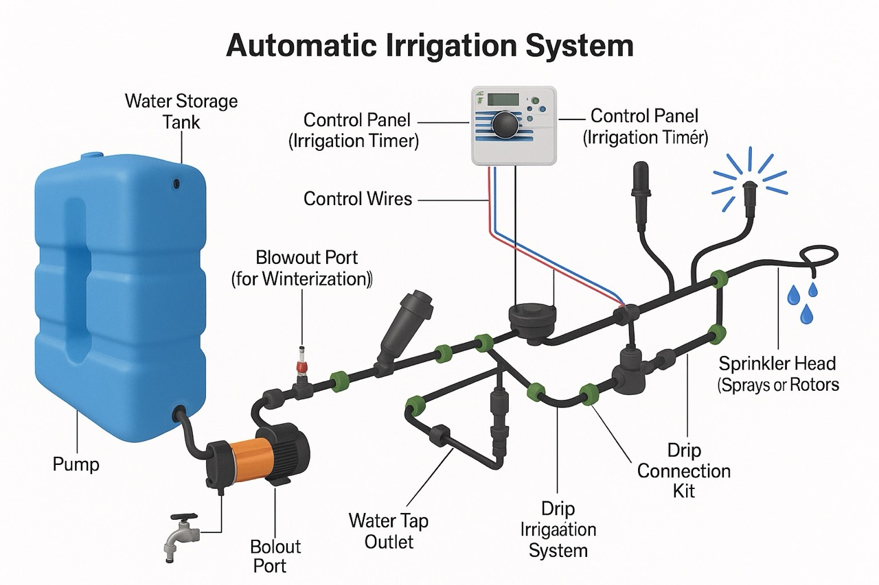 irrigation layout