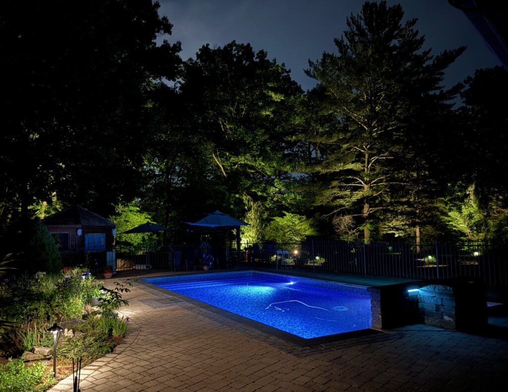 landscape lighting placement
