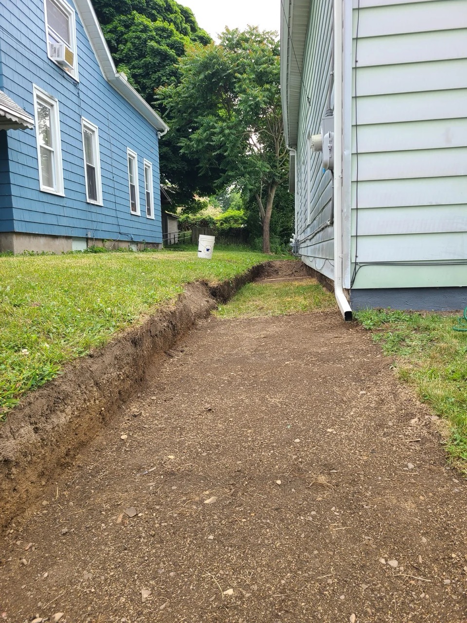 standing water in backyard after rain Restore the lawn Toronto drainage