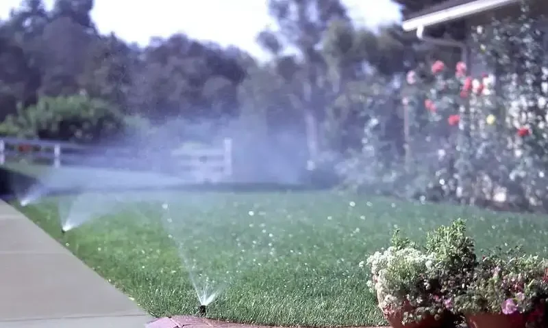 air in sprinkler lines