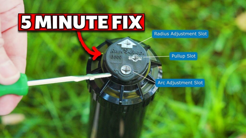 How to Adjust Sprinkler Head Angle and Spray Pattern