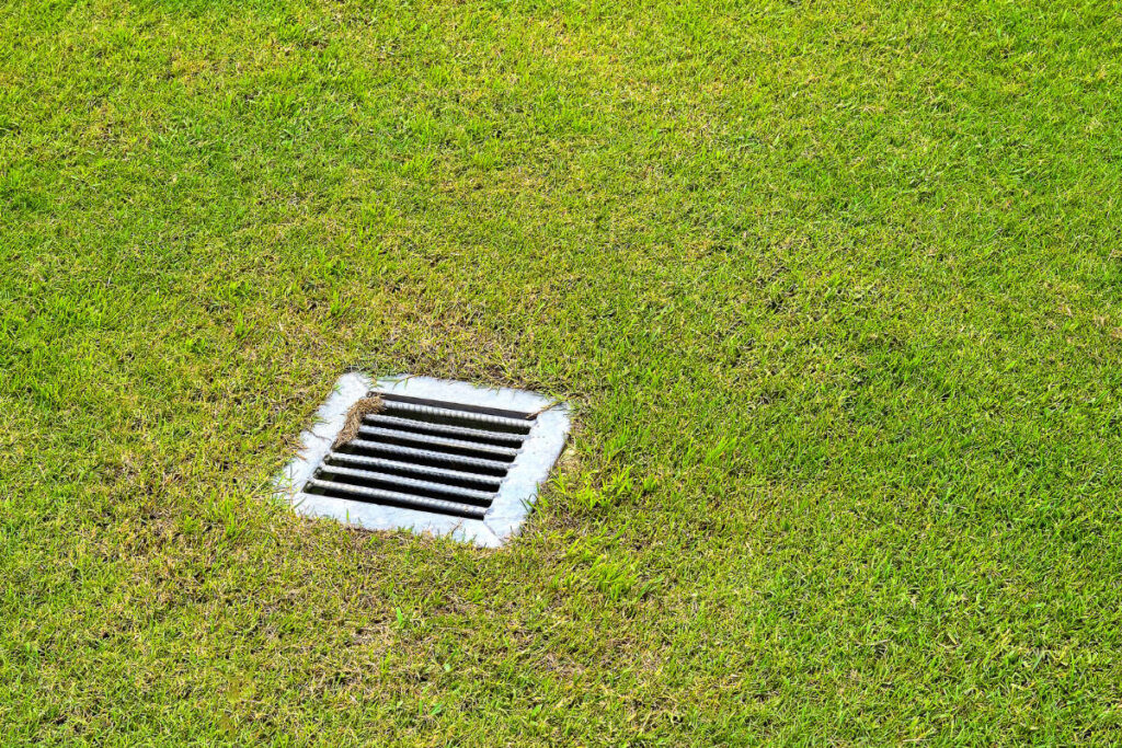 Backyard Catch Basin Installation Low Spot