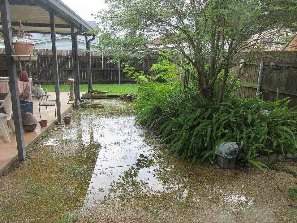Standing Water in Backyard After Rain